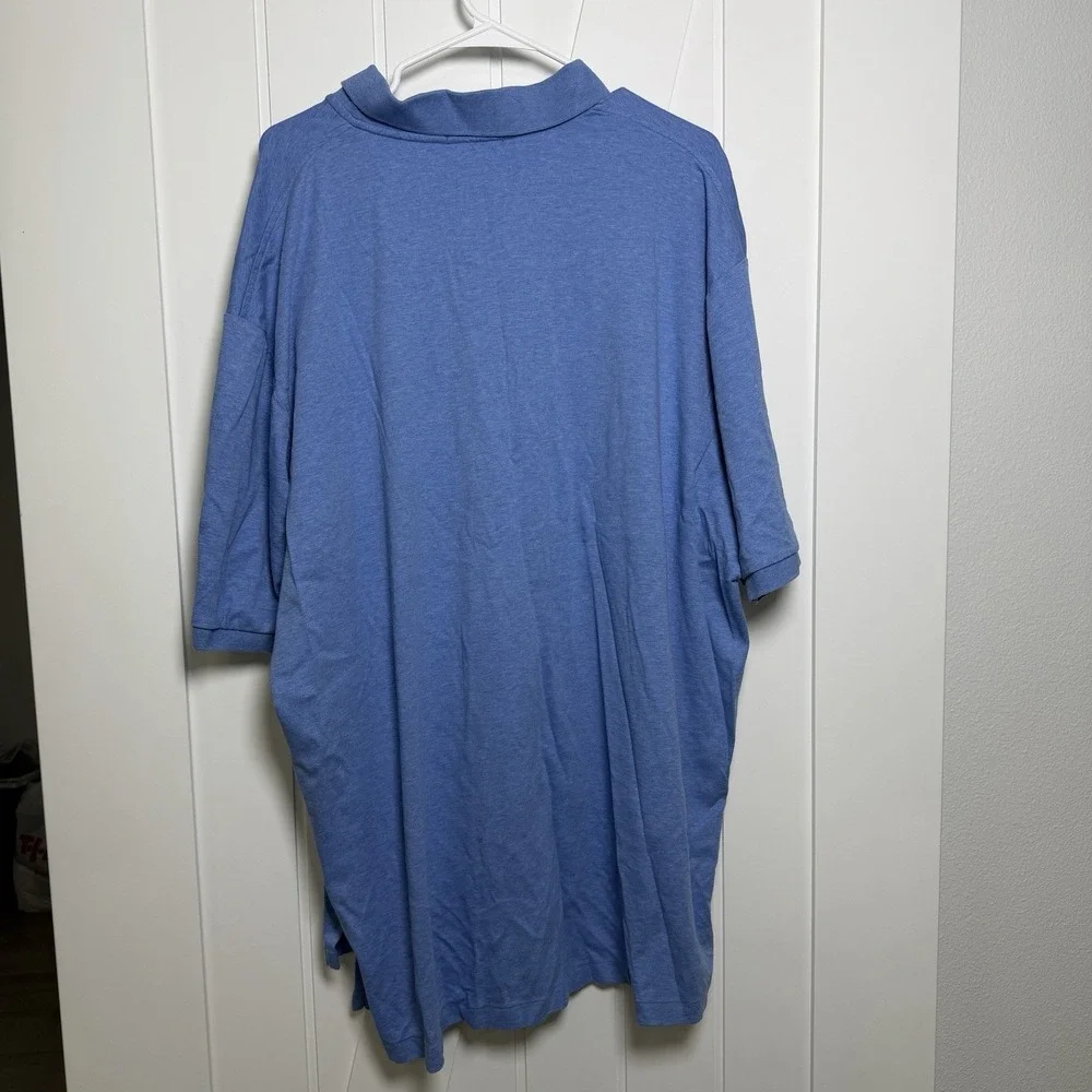 Polo Ralph Lauren Big & Tall Cotton Polo Shirt Blue Size 3XLT Pima Soft Touch